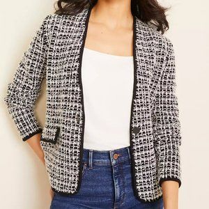 NTW Ann Taylor Tweed Sweater Jacket sz L
